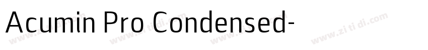 Acumin Pro Condensed字体转换
